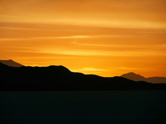 Sonnenuntergang.