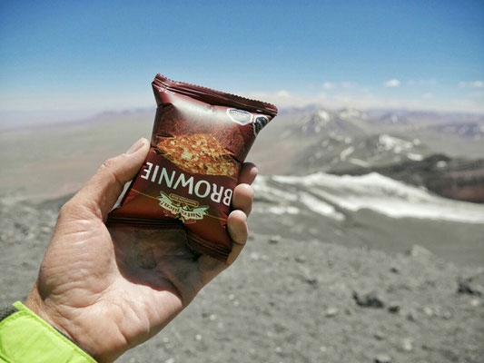 Ich hatte jeden Moment erwartet, dass der Brownie platzt, aber ich denke das wäre erst bei 6000 m passiert.