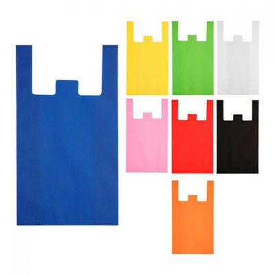 CÓDIGO SIN 918 BOLSA AGDE Bolsa con fuelle. Sellada a calor. Material Non Woven.  Medida 34 x 60 x 16 cm