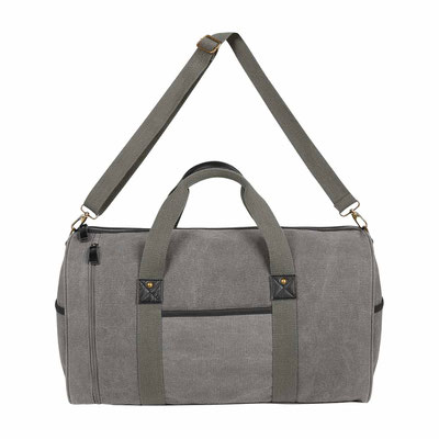 Código SIN 285 MALETA ALBUFEIRA (Bolsa principal, lateral y 2 bolsas frontales. Incluye asa para colgar en hombros.) Material:  Canvas   Tamaño:  49 x 28 x 26 cm