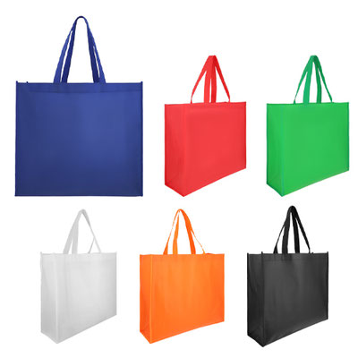 Código BL 068 ECO Bolsa ecológica laminada y cosida de non woven con asa de 22 cm. Material: Non woven. Medidas Alto: 35.0 cm. Ancho: 39.0 cm. Fuelle: 13.0 cm.