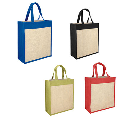 Código BL 059 PALM Bolsa de yute con fuelle y asas. Material: Yute. Medidas  Alto: 41.0 cm. Ancho: 36.0 cm. Fuelle: 13.0 cm.