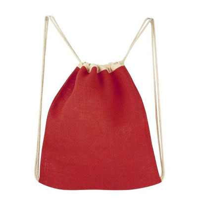 CÓDIGO SIN 088 BOLSA-MOCHILA ARECA Material Yute Medida 36 x 40 cm