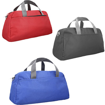 Código BL 050 BARTALI Maleta deportiva con compartimiento frontal, asa y correa ajustable. Material: Poliéster. Medidas del producto Alto: 25.0 cm. Ancho: 43.0 cm. Fuelle: 18.0 cm..
