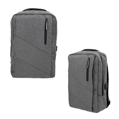 Código  BL 109  Mochila de 2 compartimentos. 1 compartimento principal con apartado para laptop de 16 pulgadas, Material: Poliéster     Alto: 42.5 cm. Ancho: 30.0 cm. Fuelle: 13.5 cm.