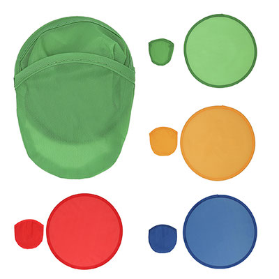 Código TL 005 DISC Frisbee plegable de tela. Incluye funda. Material: Poliéster.  Medidas del producto Alto: 0.0 cm. Ancho: 25.0 cm.