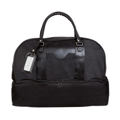 Código  SIN 150 Maleta. Bolsa principal y compartimento para zapatos. Incluye identificador de maletas. Material: Poliéster. Tamaño: 48 x 35 x 27 cm.