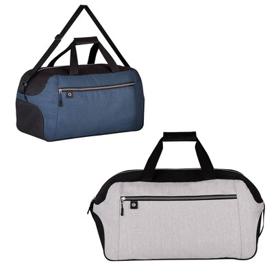 Código  SIN 294  MALETA IAN  Bolsa principal, bolsa frontal con cierre, asas y correa ajustable  Material: Poliéster   Tamaño:   65 x 30 x 22 cm.