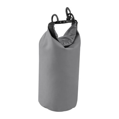 Código PRO 330   BOLSA PORAK (Bolsa seca a prueba de agua para proteger artículos. Capacidad 2 litros. Incluye correa ajustable y gancho.)  Material:  Plástico.   Tamaño:  18 x 27 cm