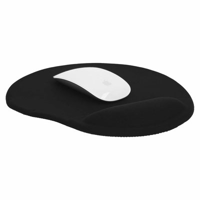 Código O 059 RUG Mousepad ergonómico con grosor de 5 mm. y descansador de muñeca de gel. Material: Poliéster. Medidas del producto Alto: 22.0 cm. Ancho: 25.0 cm.