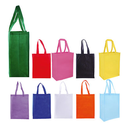 Código BL 005 PACIFIC Bolsa ecológica cosida con asa. Material: Non woven. Medidas  Alto: 41.0 cm. Ancho: 30.0 cm. Fuelle: 17.0 cm.