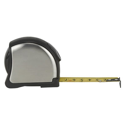 HER 050 FLEXóMETRO SILAY (Flexómetro cinta metálica de 3 m. Incluye clip metálico.)  Material:  Acero inoxidable / Plástico.   Tamaño:   7.2 x 6.5 cm