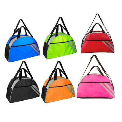 Código  SIN 132 Maleta. Bolsa principal y frontal. Incluye asa para colgar en hombros. Material: Poliéster / Malla. Tamaño: 43 x 27 x 18.5 cm.