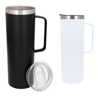 Código T 138  KING Termo con doble pared de acero inoxidable insulado al vacío. Incluye una tapa transparente de cierre a presión con seguro deslizable, asa y un acabado rugoso. Material: Acero Inoxidable Capacidad: 620 ml.  Medidas: 20.5 cm x 7.0 cm