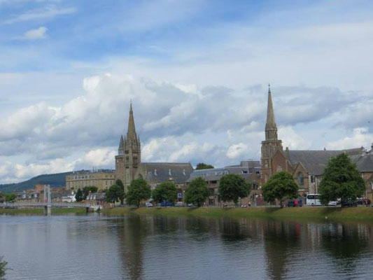 Inverness, die Hauptstadt der Highlands/ Schottland.