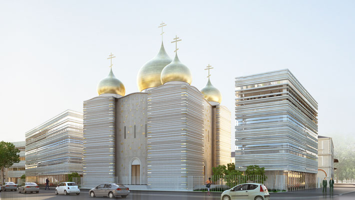 Centre Spirituel et Culturel Orthodoxe Russe / Paris 7ème / © Wilmotte & Associés