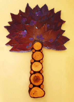 TREE OF LIFE (made of real wood and leaves)