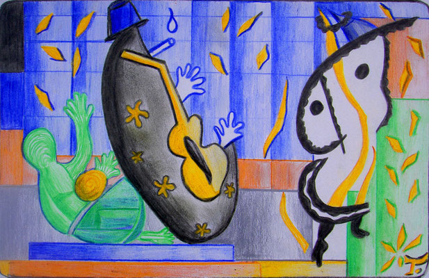 My interpretation of Henri Matisse's THE KING's SADNESS