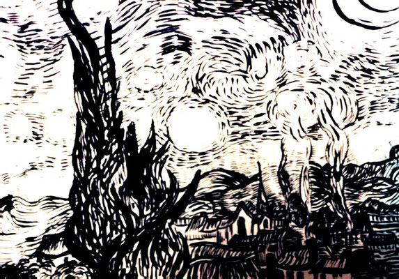 My interpretation of Van Gogh's STARRY NIGHT