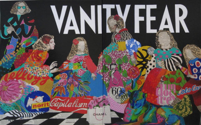 VANITY FEAR 116x178 cm Collage y acrílico sobre lienzo 6.500€ 2016 