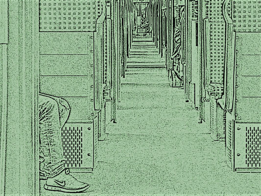 In der S-Bahn (Michael Steinborn)