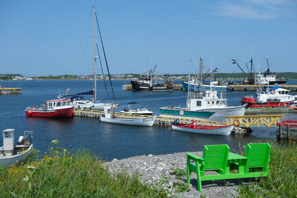 bunter Hafen Port aux Choix