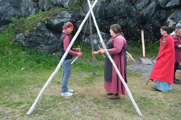 so knüpften die VIkinger Schnüre und Taue