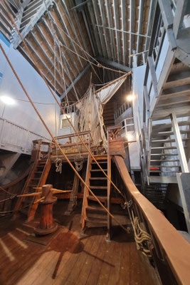 auf dem Deck der Matthew