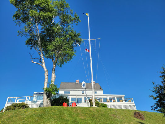 Armdale Yachtclub thront über der Bucht