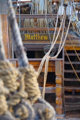 auf dem Deck der Matthew