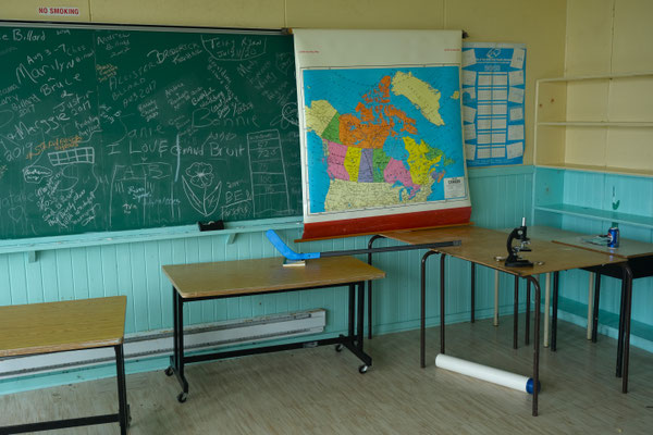 in der Schule von Grand Bruit