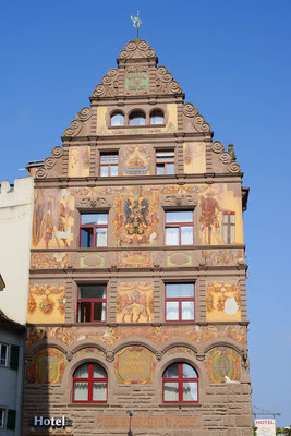 Hotel Graf Zeppelin mit Fassadenmalerei, Konstanz / ch200146
