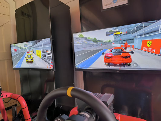 Playstation Rennsimulator in der Spielscheune 