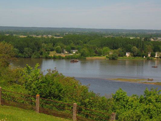 Einmündung der Venne in die Loire