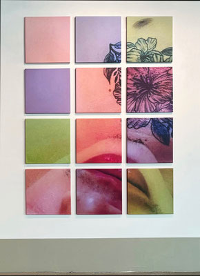 "absence 88 (Selfie)"  Latexprint auf Leinwand    175 cm x 130 cm  2023