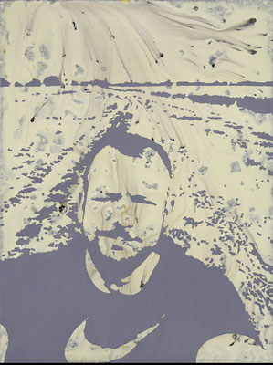 "absence 37 (Selfie)"  Öl/Acryl auf Baumwolle  80 cm x 60 cm  2015