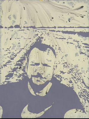 "absence 37 (Selfie)"  Öl/Acryl auf Baumwolle  80 cm x 60 cm  2015