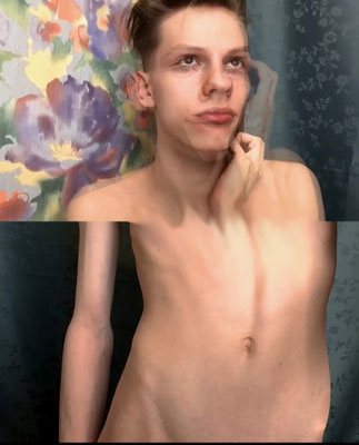 absence 86 (Selfie)"  Latexprint auf Leinwand    160 cm x 130 cm  2023