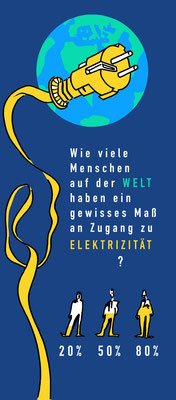  Elektrizität | Fineliner, digital Illustration aus dem Buch FACTFULNESS, H. Rosling)