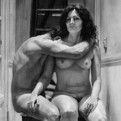 "El sueño del sonámbulo / Sleepwalker`s Dream". (Fragmento / Detail). Grafito sobre tabla / Graphite on board. 2016.  116 x 73 cm. Colección particular.