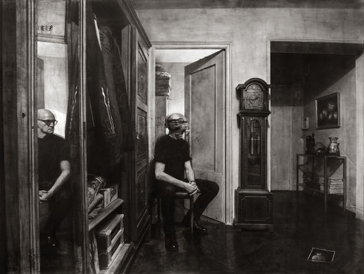 "Neurosis". Grafito sobre tabla / Graphite on board. 2019. 110 x 146 cm. FIGURATIVAS 2019. Colección del MEAM (Museo Europeo de Arte Moderno).