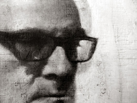 "Neurosis". (Fragmento / Detail). Grafito sobre tabla / Graphite on board. 2019. 110 x 146 cm. FIGURATIVAS 2019. Colección del MEAM (Museo Europeo de Arte Moderno).