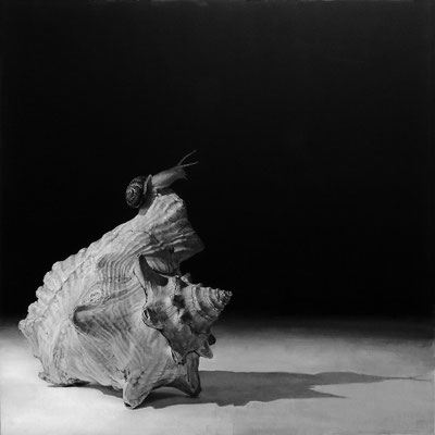 "Explorador / Explorer". Acrílico sobre tabla / Acrylic on board. 2015. 80x80 cm.