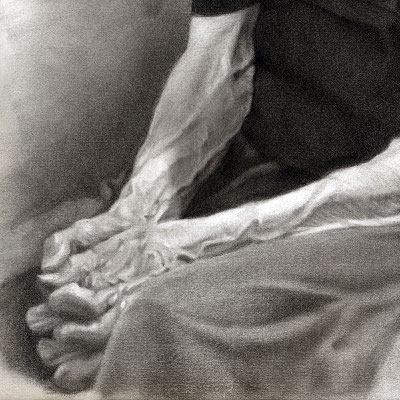 "Eugenia" (fragmento / detail). Grafito sobre papel / Graphite on paper. 2015. 43x28,7cm. Colección del autor.