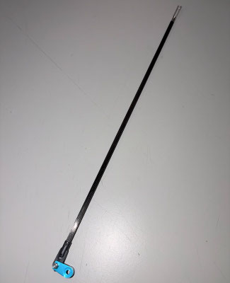 Rumpf, Anlenkung Höhenruder (4mm Cfk-Rohr / 2,5mm Gabel-/Kugelkopf) "Erstellt"