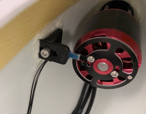 Rumpf, Sensor-/Magnet für Prop-Positionierung "Montiert"