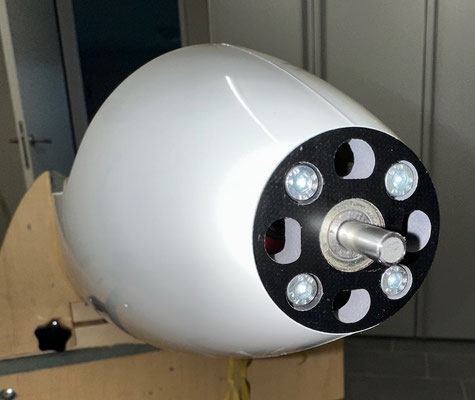 Rumpf, Motorspant CFK 42/6mm und Antrieb "Montiert"