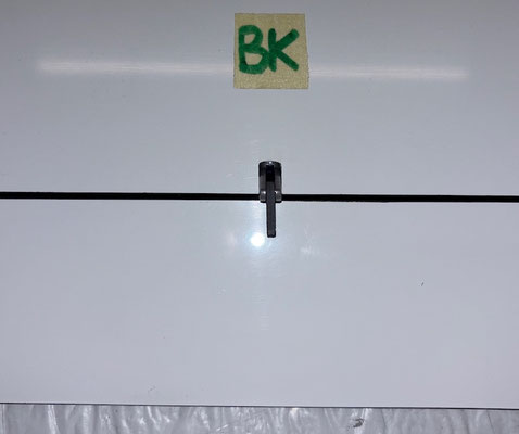Tragflächen, Bremsklappen-Servo mit LDS-Halterung und Anlenkung "Montiert"