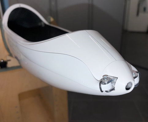 Rumpf, Antrieb mit Spinner und Klapp-Propeller "Montiert"