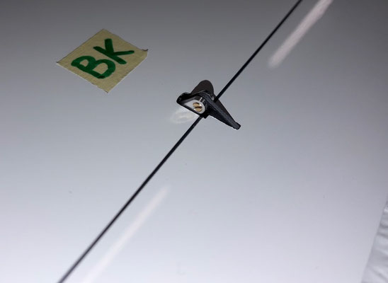 Tragflächen, Bremsklappen-Servo mit Halterung und LDS-Pro Anlenkung "Montiert"
